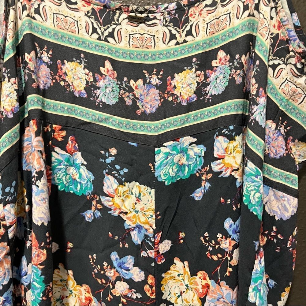 O'NEILL Liam Floral Print Romper in Slate XL - Picture 7 of 14